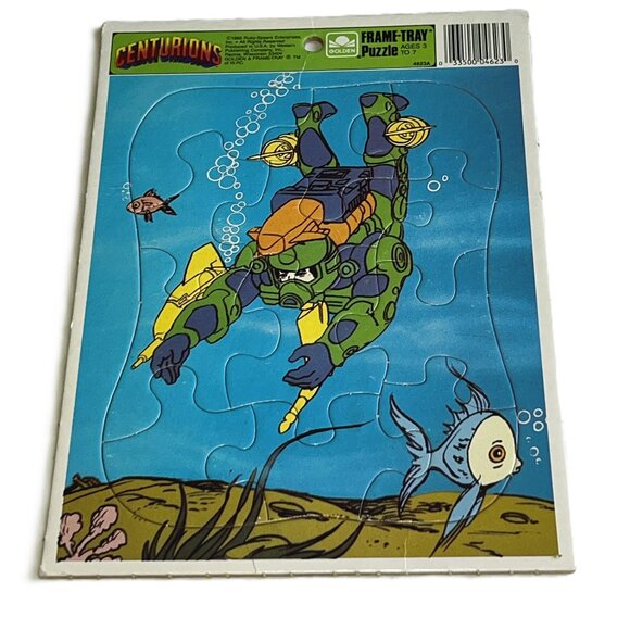 Vintage 1986 Golden Frame Tray Puzzle – CENTURIONS Action Heroes - Picture 1 of 3